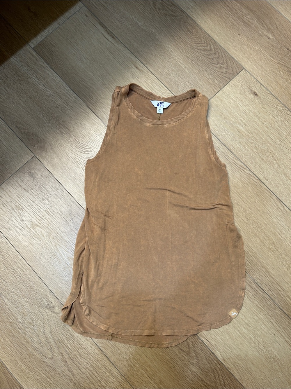 JoyLab Rust Brown Scoop Neck Tank Top